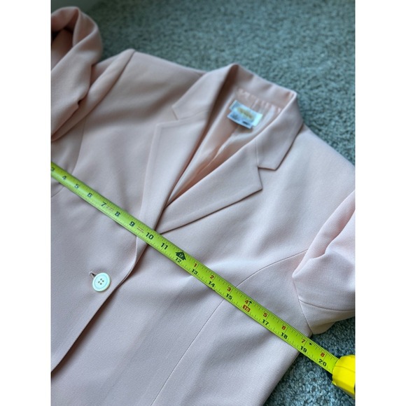Talbots Women's blush Pink Wool Blend Blazer Size 8 Two Button Tailored Office - Picture 8 of 12